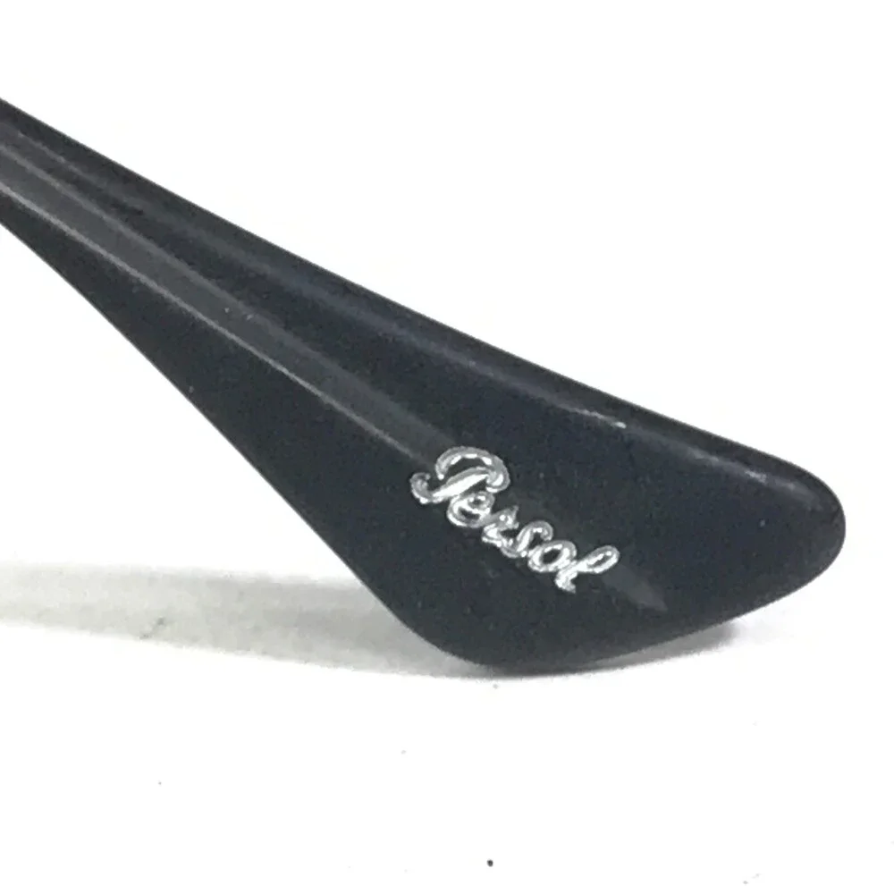 Persol Eyeglasses Frames 3084-7 1004 Black Rectangular Full Rim 51-19-145